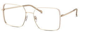Titanflex 826015 Brillestel (Form: Firkantet - Farve: Guld)