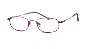 Titanflex 830109 Brillestel (Form: Firkantet - Farve: Rød)