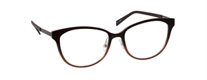 nine eyewear 2824 Brillestel (Form: Firkantet - Farve: Brun)