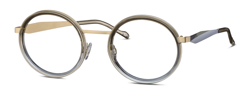 Titanflex 826054 Brillestel (Form: Rund - Farve: Guld)