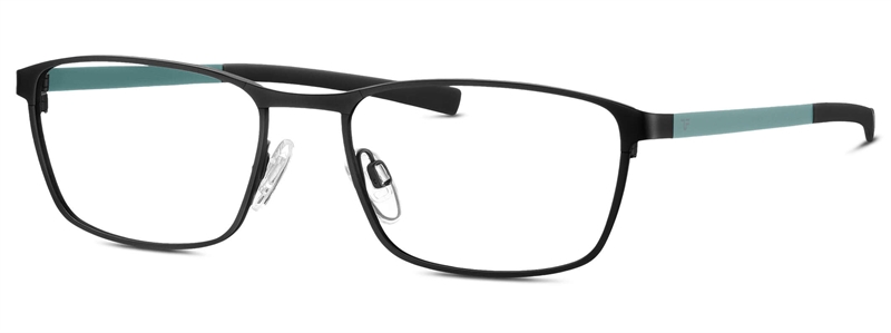 Titanflex 850111 Brillestel (Form: Firkantet - Farve: Sort)