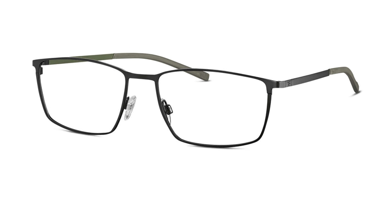 Titanflex 820811 Brillestel (Form: Firkantet - Farve: Sort)