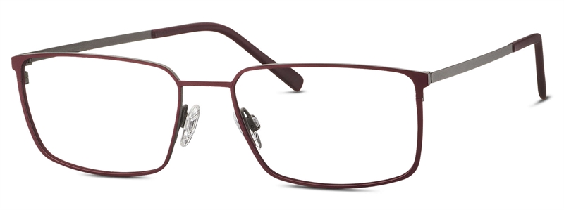 Titanflex 820880 Brillestel (Form: Firkantet - Farve: Rød)