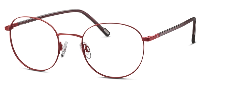 Titanflex 820878 Brillestel (Form: Rund - Farve: Rød)