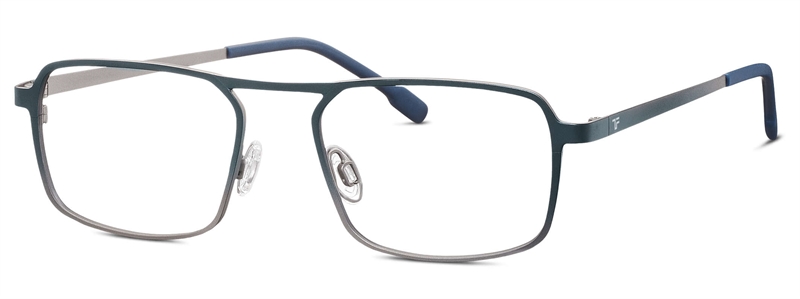 Titanflex 830140 Brillestel (Form: Pilot - Farve: Blå)