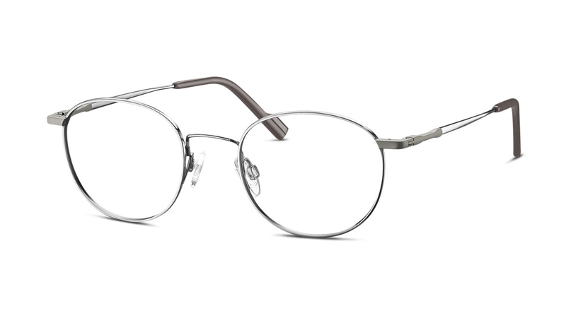 Titanflex 821030 Brillestel (Form: Rund - Farve: Grå)