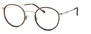Titanflex 820914 Brillestel (Form: Rund - Farve: Guld)