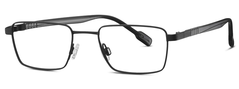Titanflex 830157 Brillestel (Form: Firkantet - Farve: Sort)