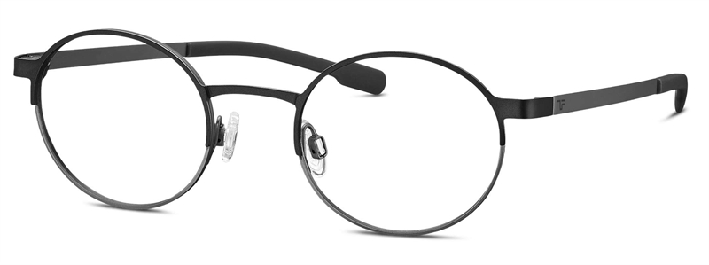 Titanflex 830135 Brillestel (Form: Rund - Farve: Grå)