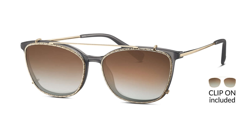 Brendel 903145 Brillestel (Form: Firkantet - Farve: Grå)