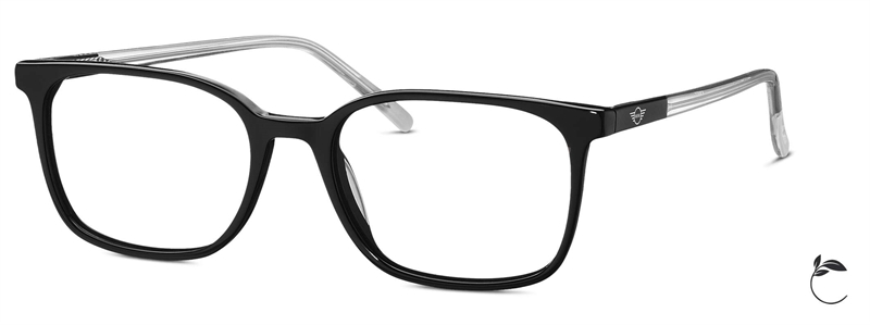 Mini 743019 Brillestel (Form: Firkantet - Farve: Sort)
