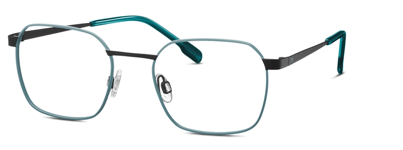 Titanflex 830143 Brillestel (Form: Firkantet - Farve: Sort)