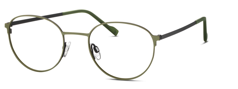Titanflex 820879 Brillestel (Form: Rund - Farve: Grøn)