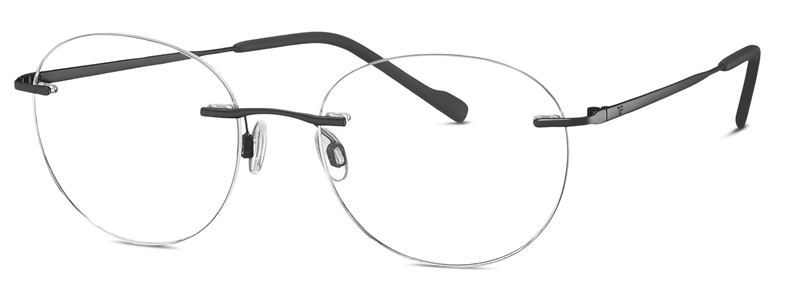Titanflex 823015 Brillestel (Form: Firkantet - Farve: Sort)