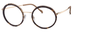 Titanflex 826040 Brillestel (Form: Rund - Farve: Guld)