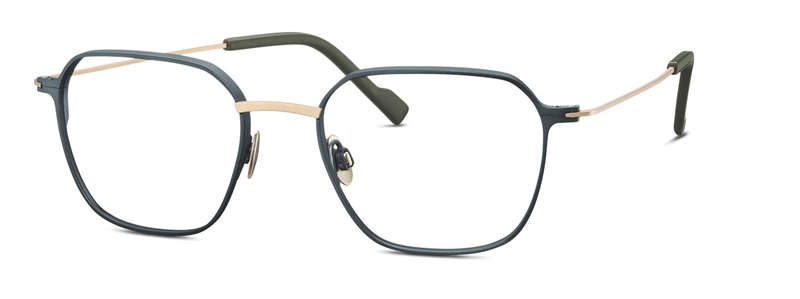 Titanflex 821047 Brillestel (Form: Firkantet - Farve: Guld)