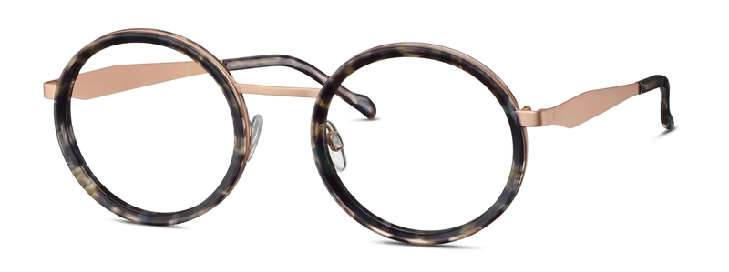 Titanflex 826054 Brillestel (Form: Rund - Farve: Guld)