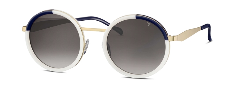 Titanflex 826712 Solbrille (Form: Rund - Farve: Guld)