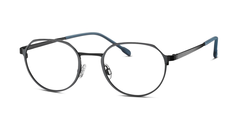 Titanflex 830123 Brillestel (Form: Firkantet - Farve: Sort)