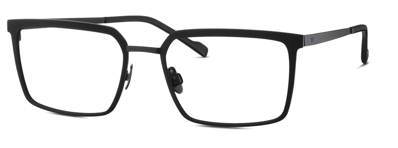 Titanflex 821049 Brillestel (Form: Firkantet - Farve: Sort)