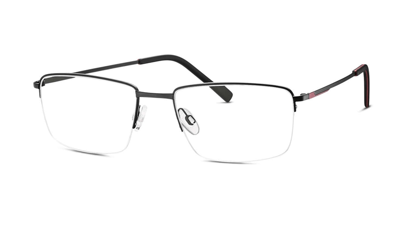 Titanflex 820801 Brillestel (Form: Firkantet - Farve: Sort)