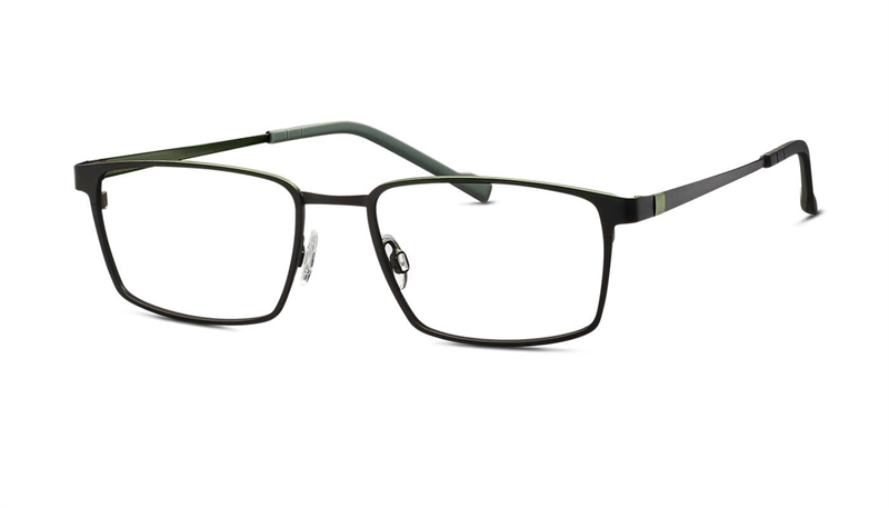 Titanflex 850094 Brillestel (Form: Firkantet - Farve: Sort)