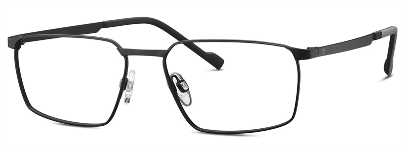 Titanflex 850118 Brillestel (Form: Firkantet - Farve: Sort)