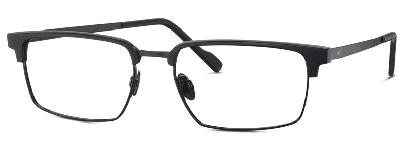 Titanflex 821051 Brillestel (Form: Firkantet - Farve: Sort)