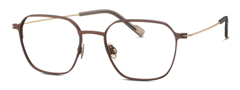 Titanflex 821047 Brillestel (Form: Firkantet - Farve: Guld)