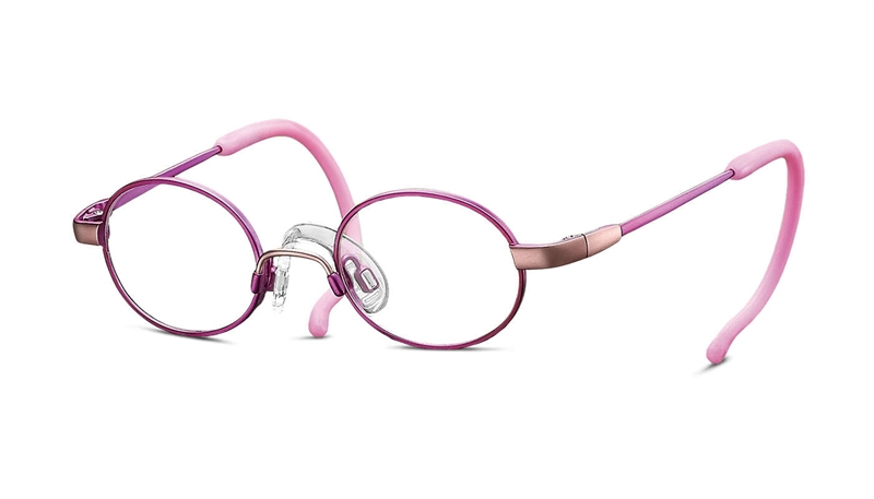 Titanflex 830067 Brillestel (Form: Rund - Farve: Rød)