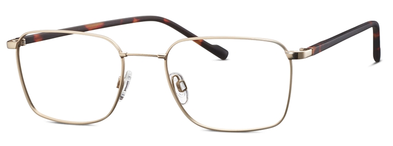 Titanflex 820939 Brillestel (Form: Firkantet - Farve: Guld)