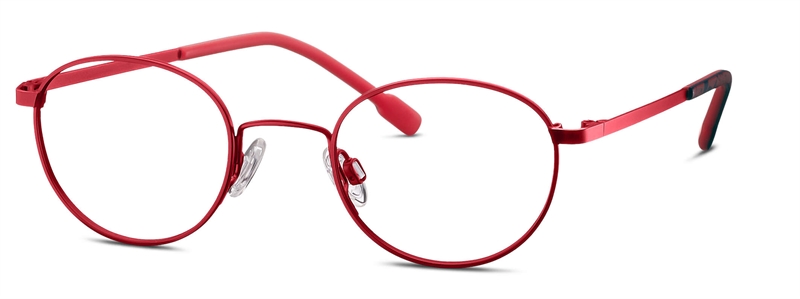 Titanflex 830131 Brillestel (Form: Rund - Farve: Rød)