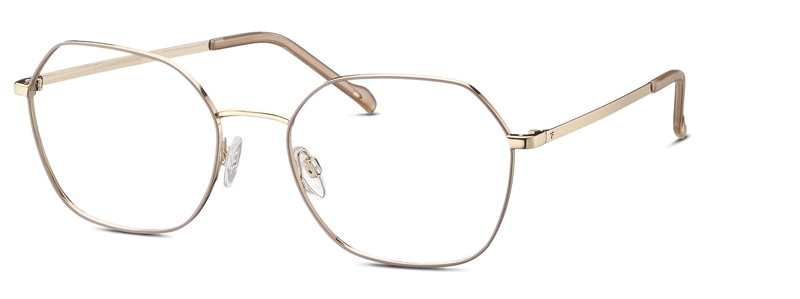 Titanflex 826012 Brillestel (Form: Firkantet - Farve: Guld)