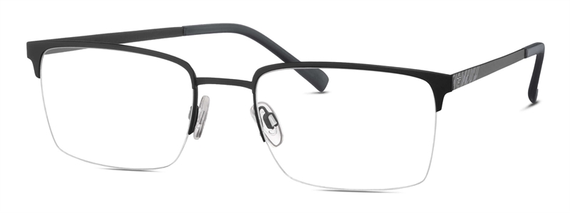 Titanflex 820992 Brillestel (Form: Firkantet - Farve: Sort)