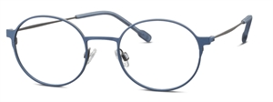 Titanflex 830139 Brillestel (Form: Rund - Farve: Blå)