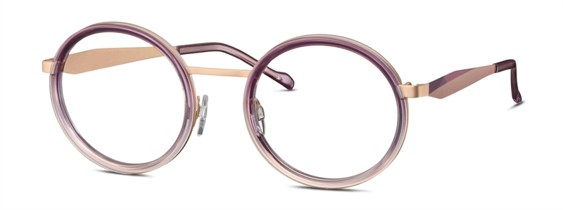Titanflex 826054 Brillestel (Form: Rund - Farve: Guld)