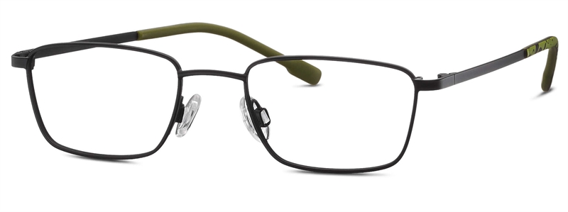 Titanflex 830132 Brillestel (Form: Firkantet - Farve: Sort)