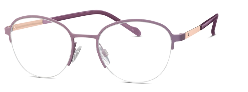 Titanflex 826023 Brillestel (Form: Rund - Farve: Rød)
