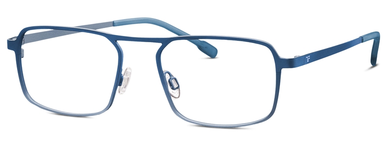 Titanflex 830140 Brillestel (Form: Pilot - Farve: Blå)