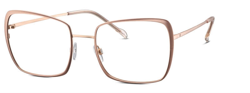 Titanflex 826044 Brillestel (Form: Firkantet - Farve: Guld)
