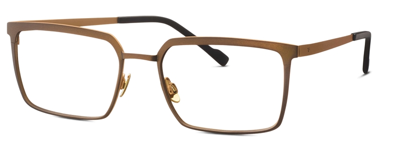 Titanflex 821049 Brillestel (Form: Firkantet - Farve: Guld)