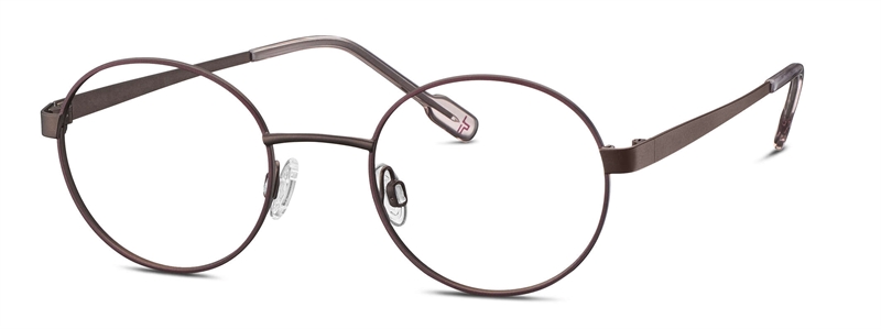 Titanflex 830160 Brillestel (Form: Rund - Farve: Brun)