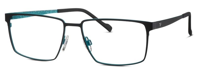 Titanflex 822034 Brillestel (Form: Firkantet - Farve: Sort)