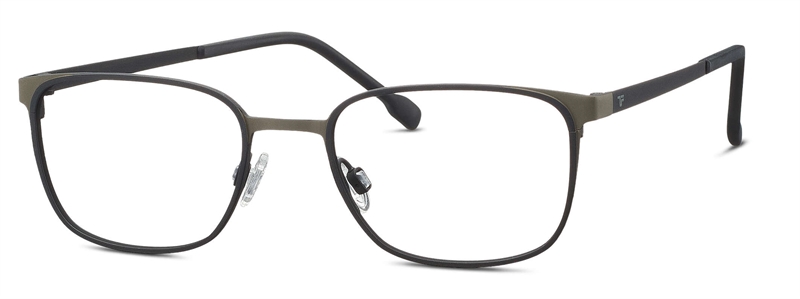 Titanflex 830137 Brillestel (Form: Firkantet - Farve: Sort)