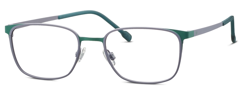 Titanflex 830137 Brillestel (Form: Firkantet - Farve: Grøn)