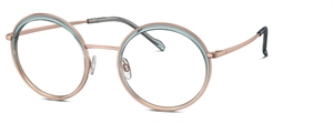 Titanflex 826040 Brillestel (Form: Rund - Farve: Guld)