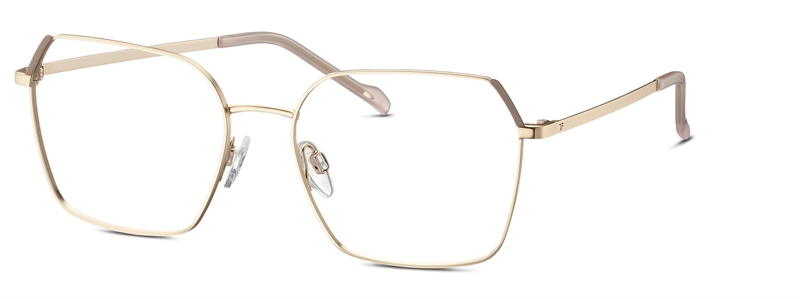 Titanflex 826014 Brillestel (Form: Firkantet - Farve: Guld)