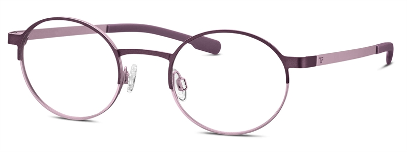 Titanflex 830135 Brillestel (Form: Rund - Farve: Rød)