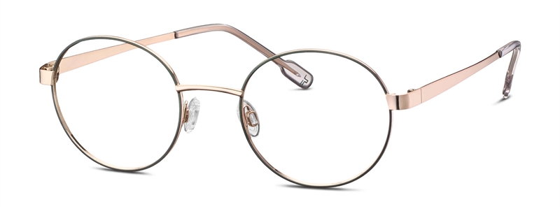 Titanflex 830160 Brillestel (Form: Rund - Farve: Guld)