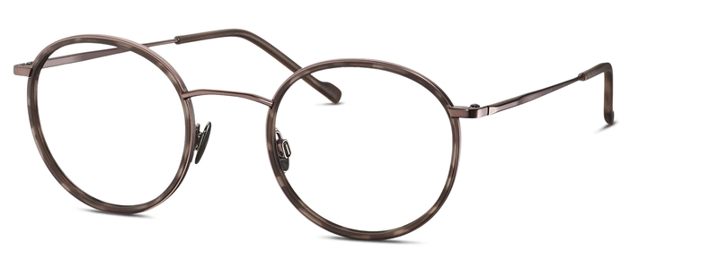 Titanflex 820914 Brillestel (Form: Rund - Farve: Brun)